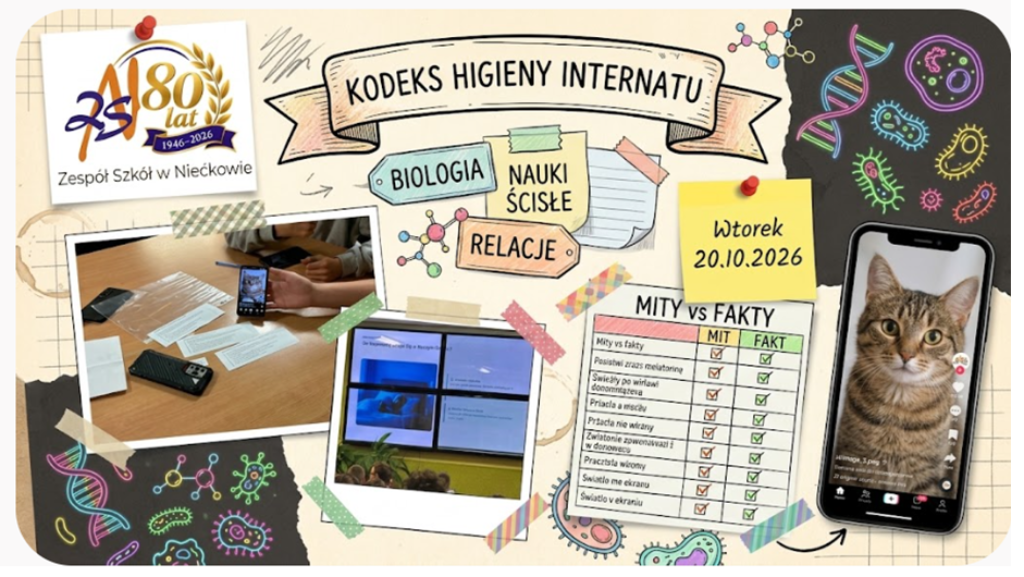 Higiena w Internacie.Biologia, Nauki Ścisłe i Relacje – Wyjątkowe Zajęcia Profilaktyczne w Naszym Internacie!